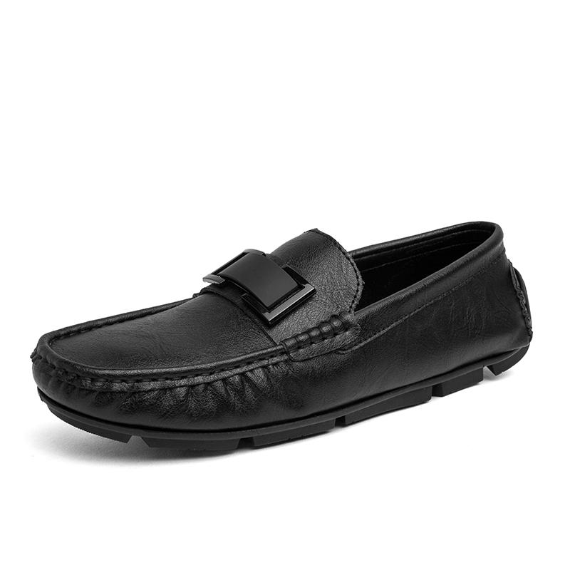

Модный стиль Мужские лоферы Дышащие Повседневные Прогулочные Балетки Легкая Мужская Обувь Слипоны Мягкая Ручной Работы Уличная Обувь Мокасины 45 чёрный