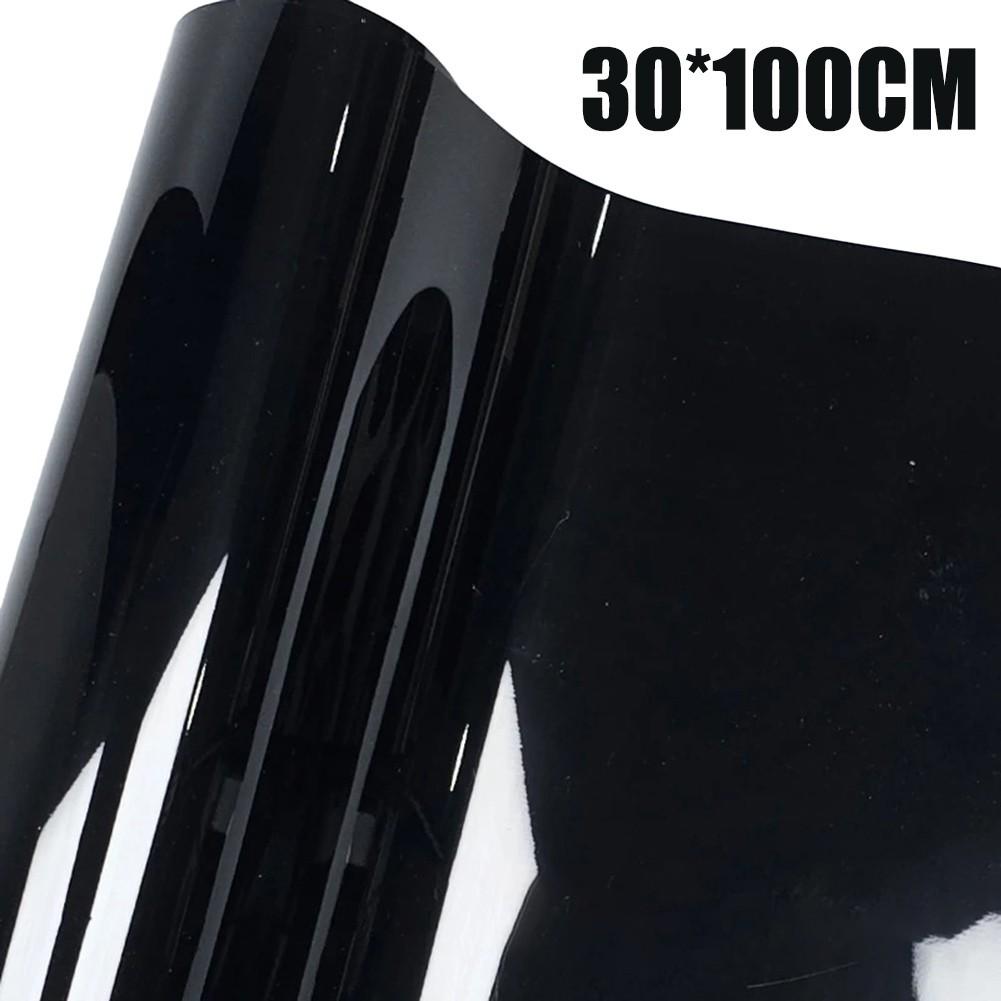 Aesthetic Enhancing High Gloss Black Vinyl Film for Cars DIY Use 300CM