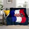 Coperta portatile/morbida per la Fiera del Calcio Croato, coperta da letto, adatta per viaggi, campeggio, soggiorni, uffici, divani, regali per tifosi