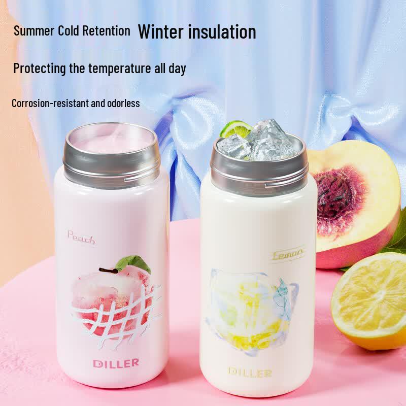 Dile Bear Kids Dual-Drink Stainless Steel Water Bottle