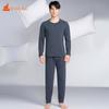 Tongniu Men's Thick Soft Fleece Thermal Underwear Set