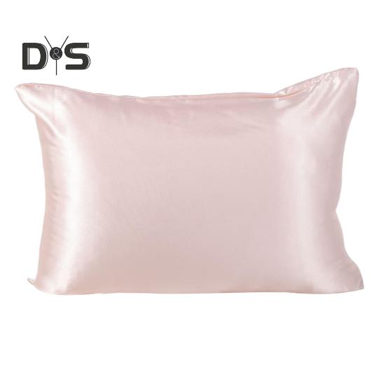 Faux Silk Pillowcase Glossy Cooling Pillow Cover Standard Size 20" X 26" Solid Color Smooth Pillow Cover for Hair And Skin