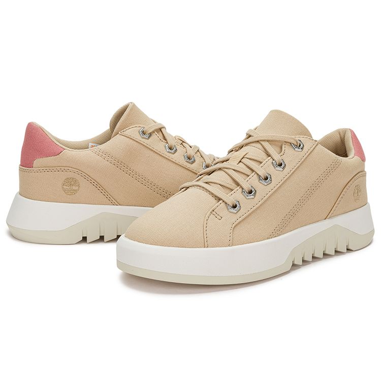 Timberland Non-Slip Durable Low-Top Canvas Shoes Women sneaker Brown A5P4WW