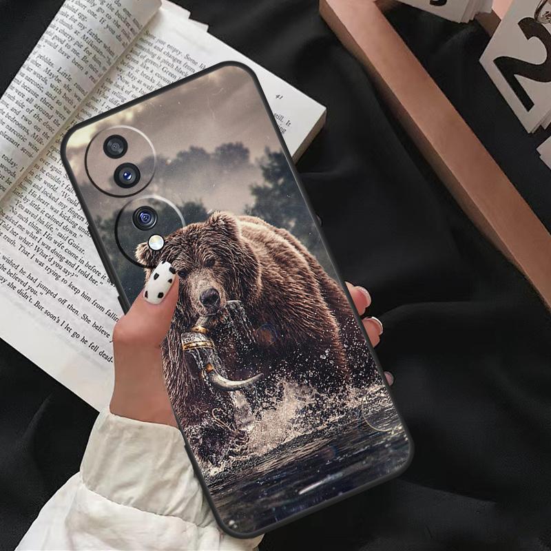 Grizzly Bear For Honor Magic 8 6 7 Pro Case For Honor X9d X9c X9b X9a X8c X8b 200 400 50 70 90 Lite Win RT