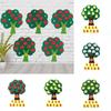 Peache Orange Banana Pear Apple Fruits Tree Felt Math Learning Education Board