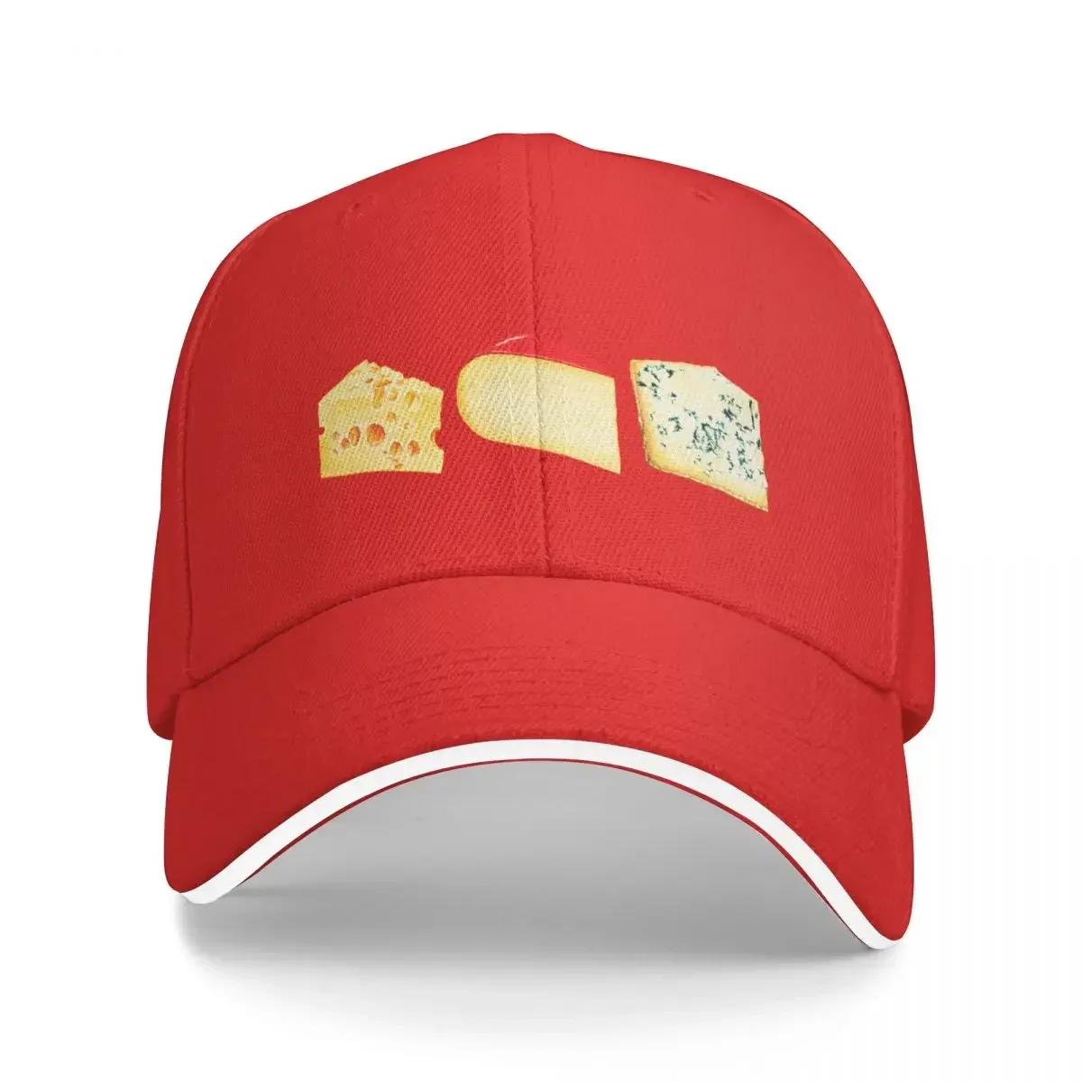 Cheese Pattern Blue Baseball Cap funny hat F party Hat foam party Hat Unisexs Caps Womens