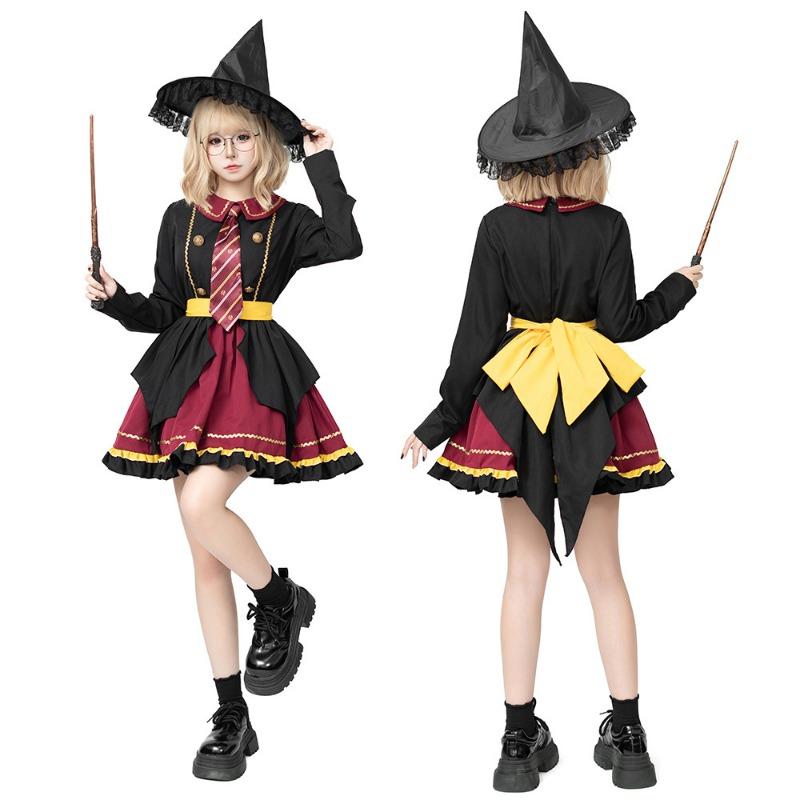 New Harry Potter Cosplay Suit Girls Adult Parent-Child Suit Comic-Con Performance Wizard Suit
