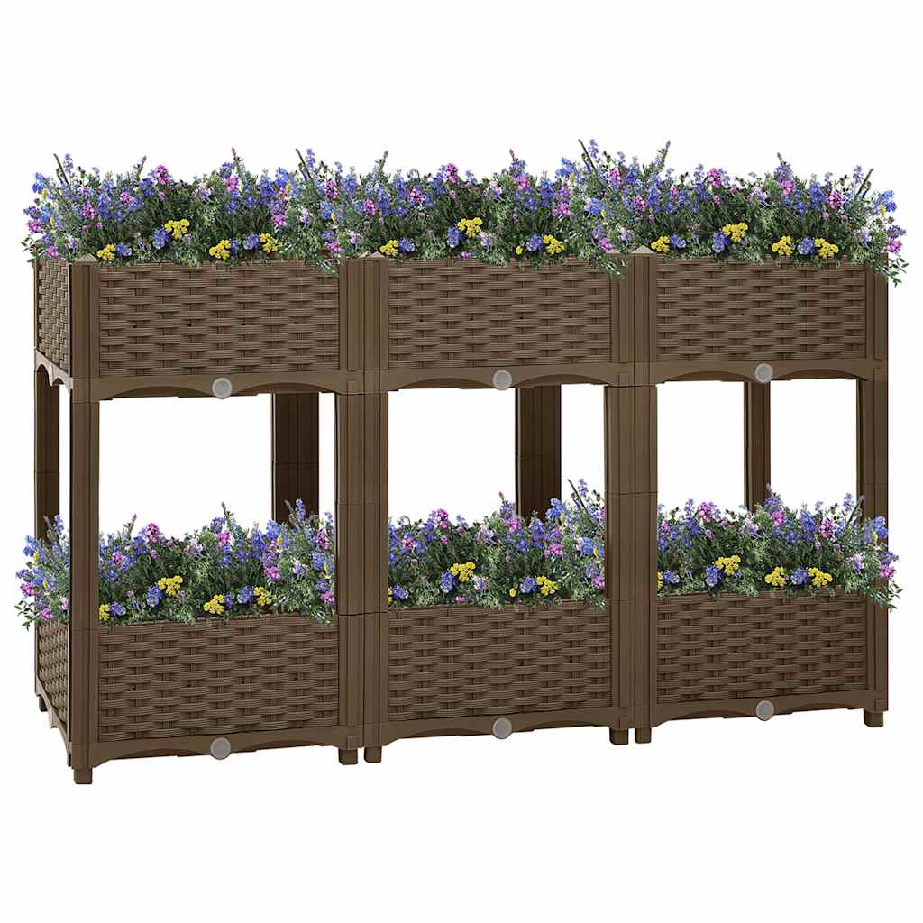 Vidaxl Raised Garden Bed, 120X40X71 Cm, Polypropylene