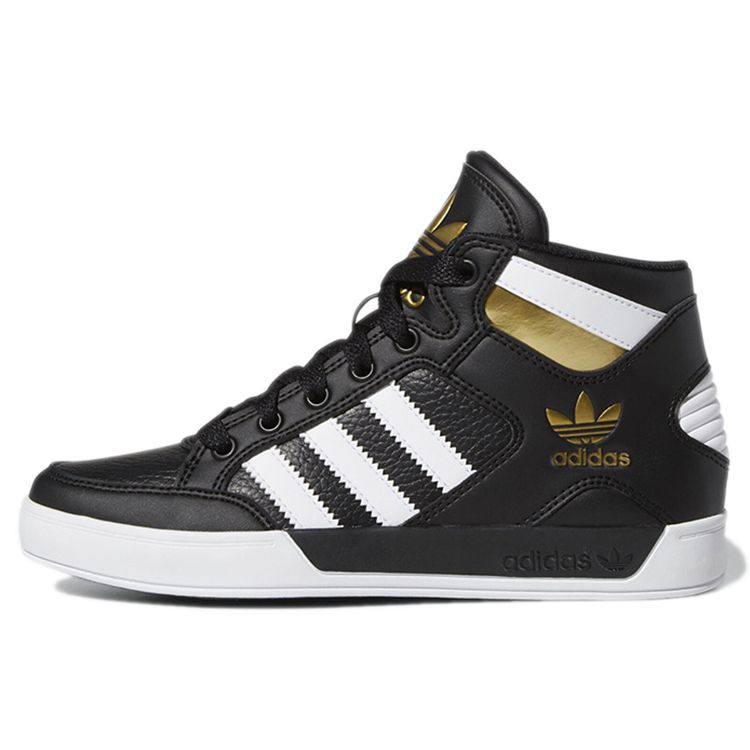 

Adidas Hard Court High J Black Gold Женские кроссовки белые FV5732