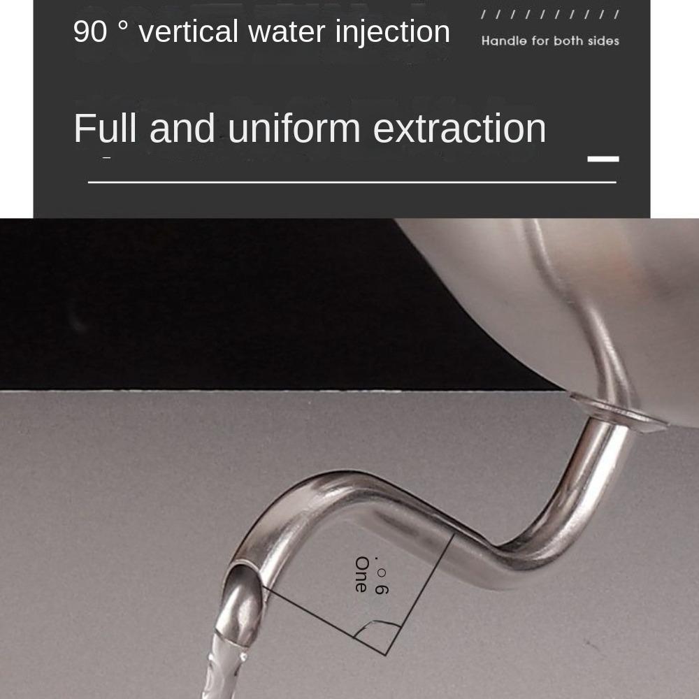 New 500ML Coffee Pot with Handle 304 Stainless Steel Coffee Kettle Coffeeware Thin Spout Water Bottle Kitchen Accessories