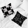 Black and White Abstract1  Pillow Covers Cartoon Sofa Decorative Home Doublesided Printing Short Plush Cute Cushion Cover