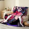 1PC Oshi No Ko Patterned Flannel Blanket Suitable For All Seasons For Home Decor Warmth And Comfort Gifts Holiday Present