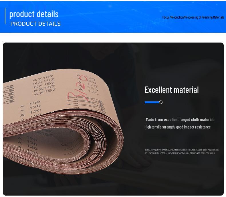 1370x100 Sanding Belt for Woodworking, Metal Grinding, and Polishing Machine