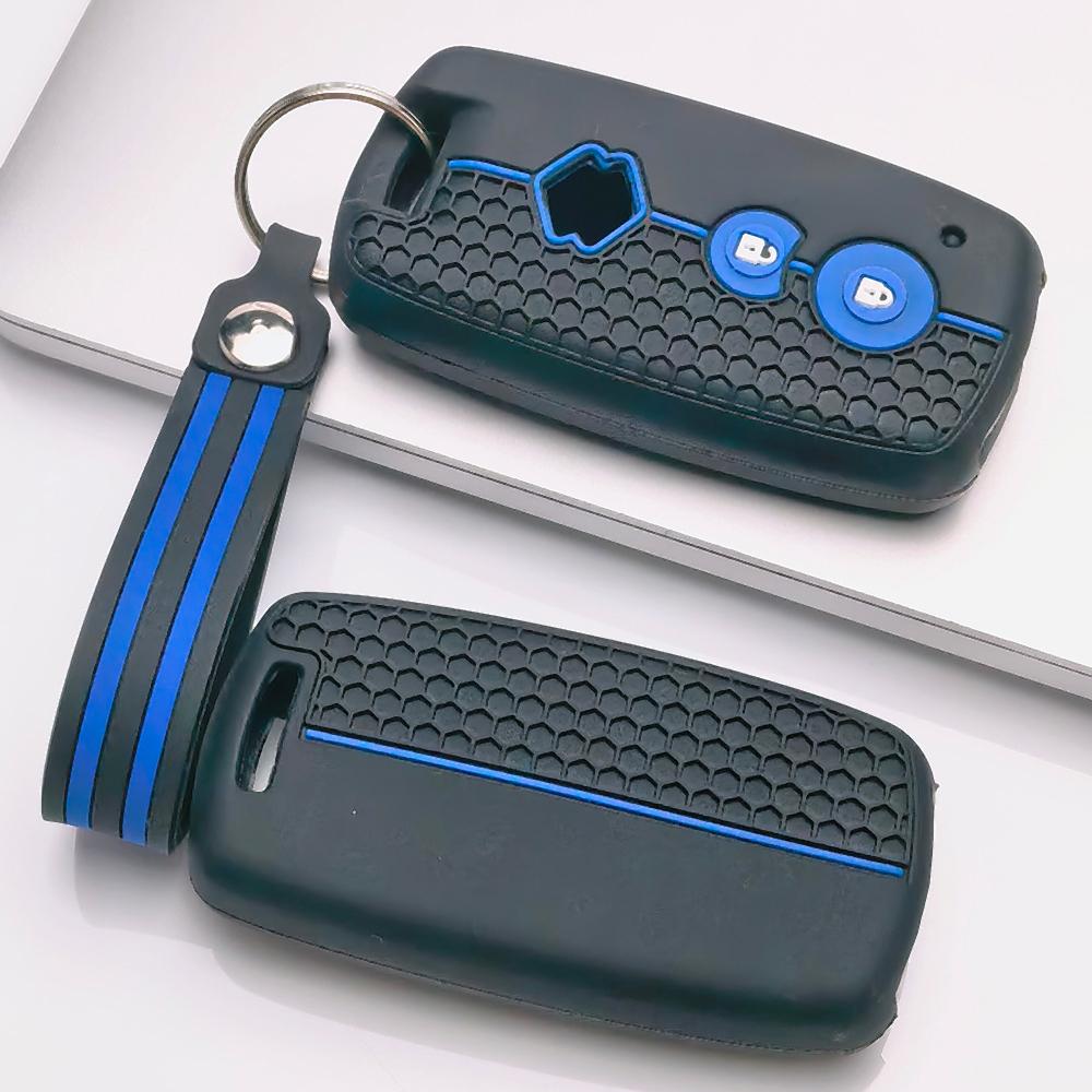 Key Case Cover for Suzuki Swift SX4 Grand Vitara Jimny Wagon Alto Splash with Keychain Anti-Scratch Guard Shockproof Protection Soft Grip Texture