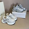 Dad Shoes Girl Spring and Autumn 2025 New Muffin Thick-soled Mesh, Breathable, Height-increasing, Small Casual Sneakers