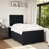 Maison Exclusive - Sommier à lattes de lit avec matelas noir 120x190 cm velours