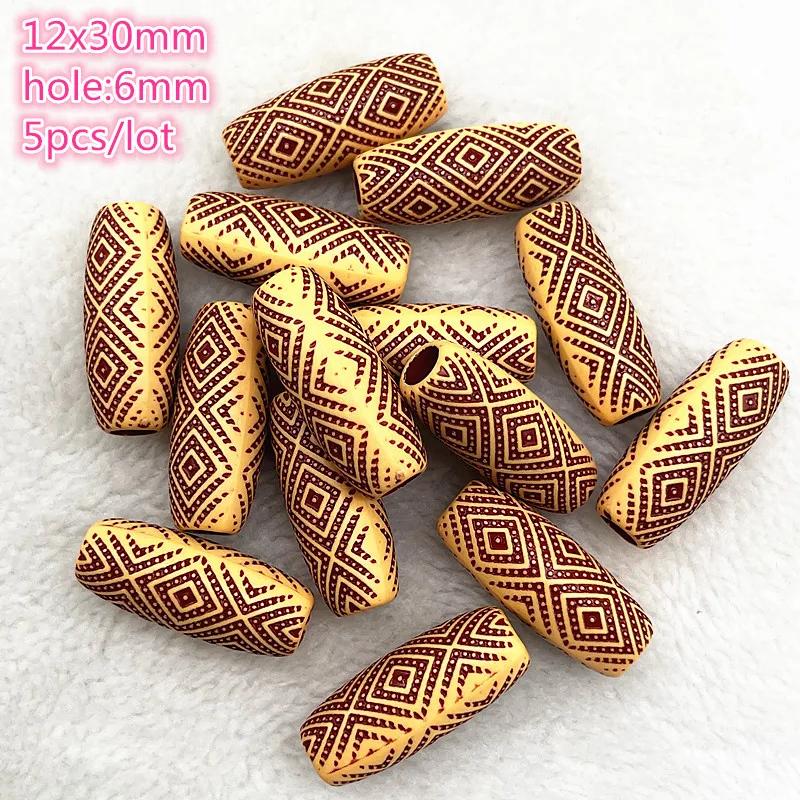 New 5pcs--50pcs Imitation Retro Acrylic Beads for Jewelry Making DIY Children Handmade Bracelets Necklace Accessories