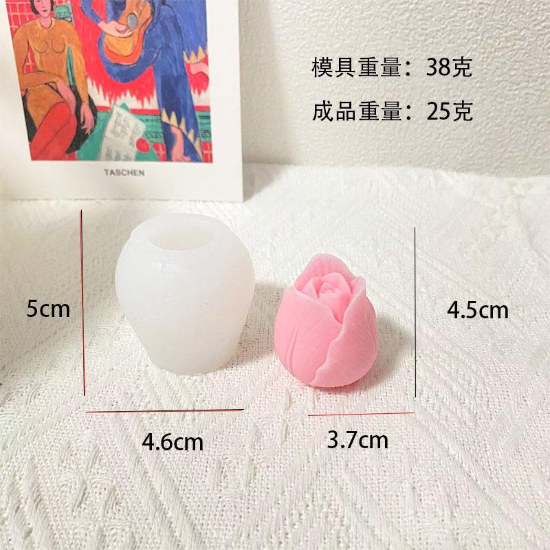 Tulip Flower Silicone Mold 3D Rose Floral Scented Candle Soap Making Mold DIY Flower Mold Valentine s Day Gift Handmade Gifts