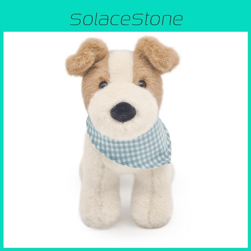 Plush Terrier Fox Toy Animal Dog Stuffed Doll Room Decoration Kids Gift 18cm