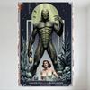 Creature from the Black Lagoon Vintage Horror Movie Metal Tin Sign Retro Wall Decor for Home Bar Club Man Cave Art Decoration