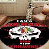Chicago Hockey Round Rug for Livingroom,Bedroom, Palyroom, Chair Rug, Area rug, Circle Carpet, Large Size Decor Fan Christmas gift