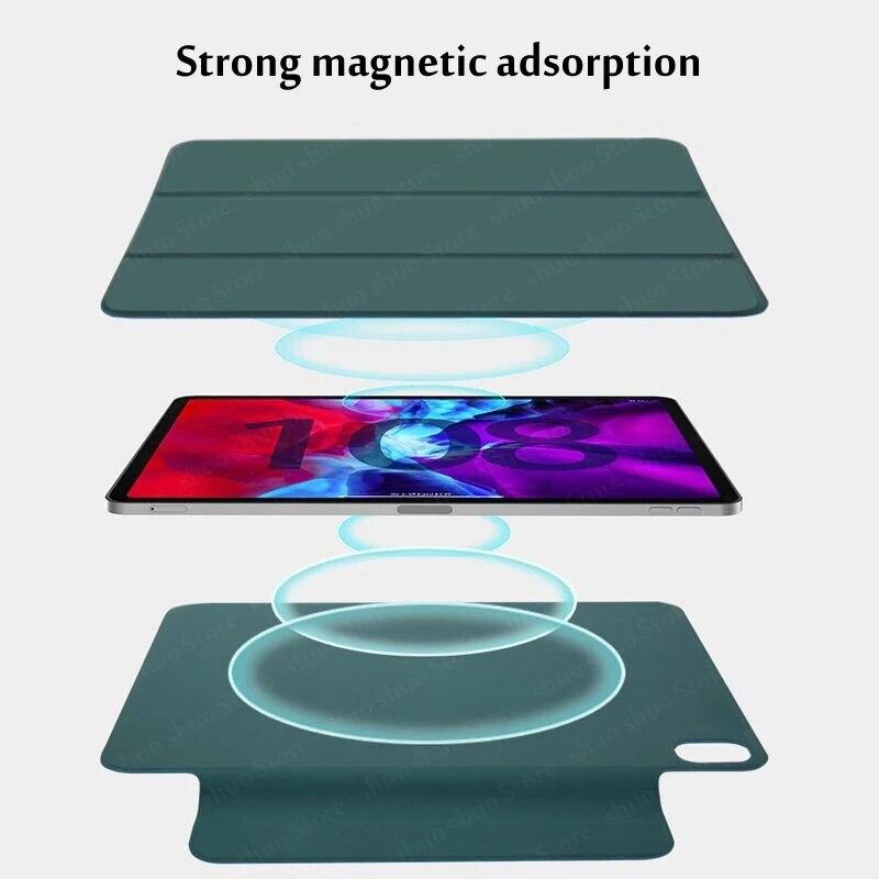 For IPad Pro 11 Case Secure Magnetic Smart Case for IPad Pro 12.9 3th Generation Cover with Pencil Holder
