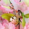 Cherry Blossoms Bring Good Luck Sakura Bell Guardian Charm Keychain Key Ring Jewelry Accessories
