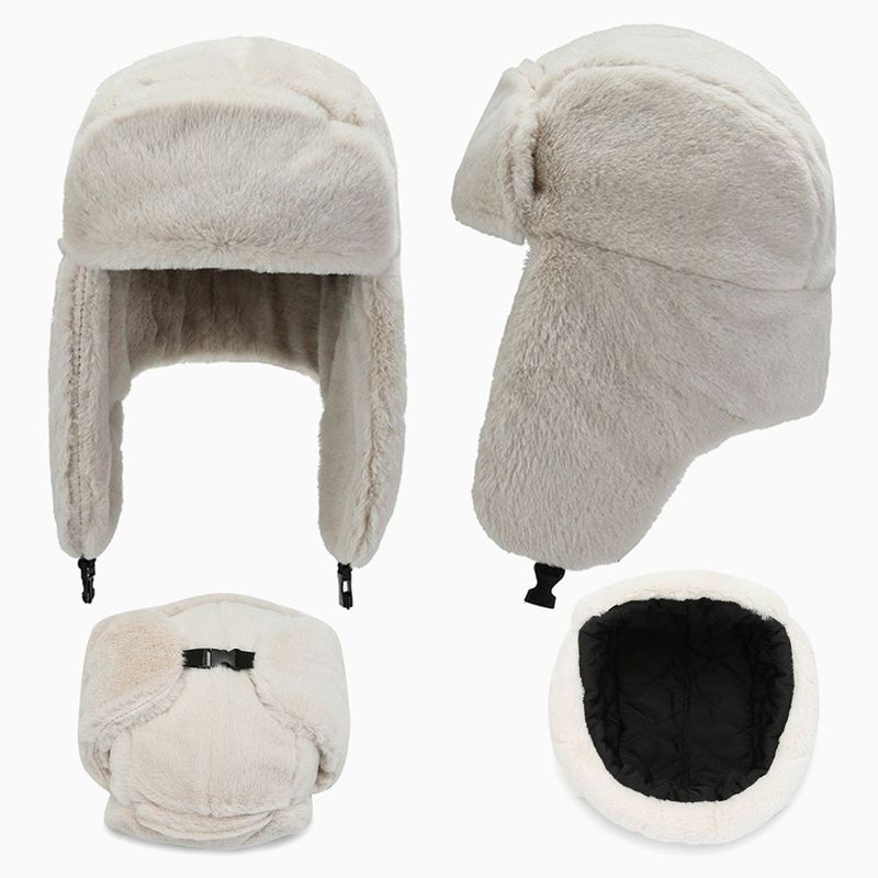 Warm Windproof Earflap Bonnet Bomber Hat Snow Caps Russian Ushanka Winter Hat