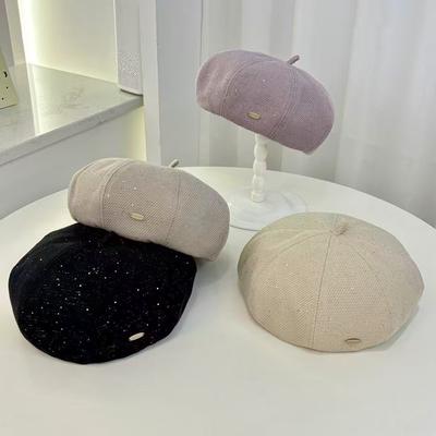 Autumn and Winter Fashion Niche Versatile Beret Women Versatile Face Showing Small Hat Temperament Flat Top Hat Casual Beret