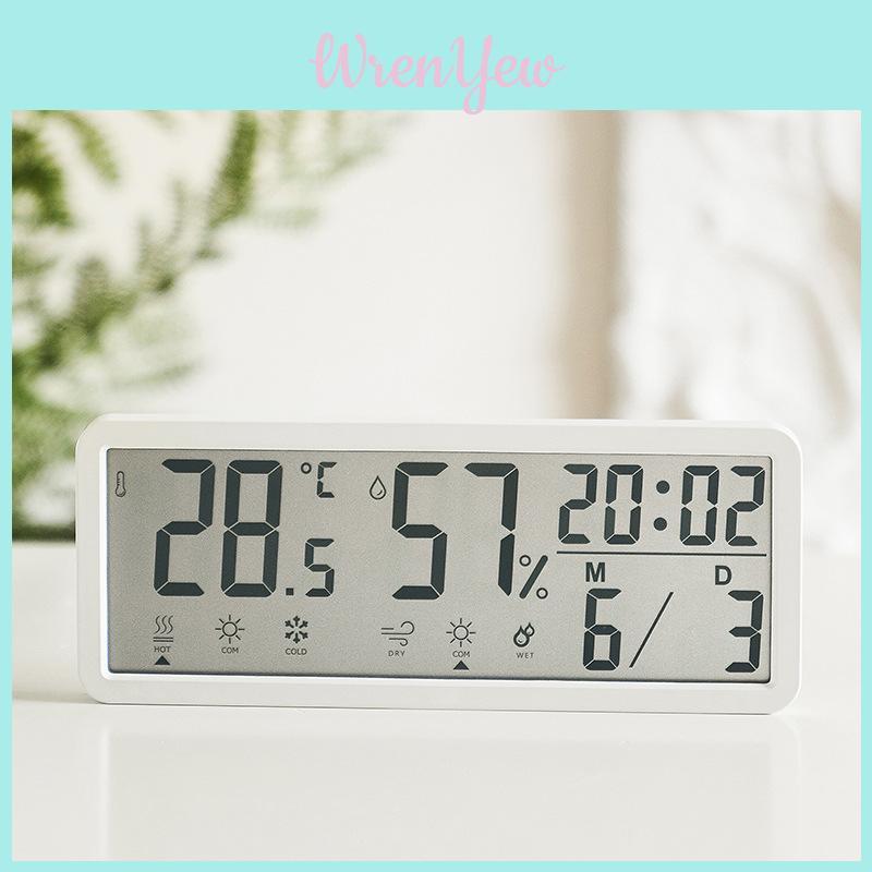 Minimalist Digital Wall Clock For Bedroom And Study With 24h Time And Temperature