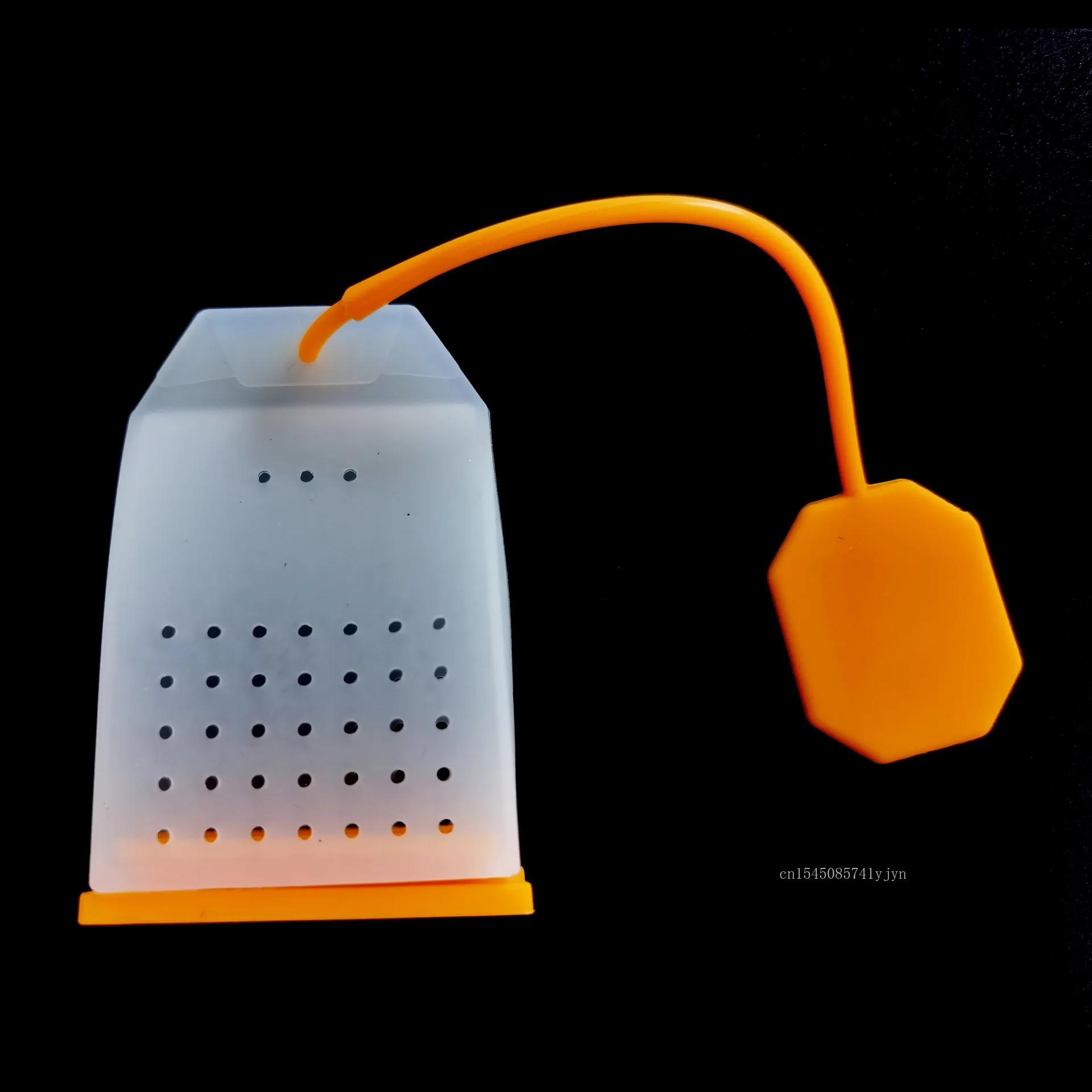 

1 шт. Чайный фильтр в форме чайника, пищевой силикон, ситечко для чая, термостойкий силиконовый пакет для чая, аксессуары для чайной посуды оранжевый