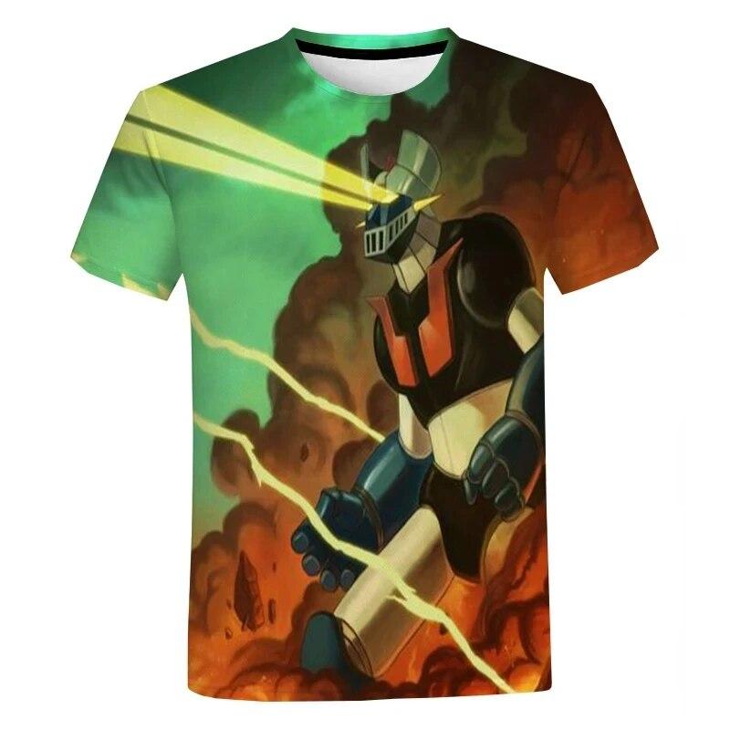 

Мужская футболка с 3D-принтом аниме Harajuku, повседневные топы, уличная модная футболка большого размера 6XL зелёный