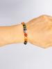 Colorful Crystal Six Syllable Mantra Beads Bracelet Natural Stone Prajna Paramita Heart Sutra Retro Buddha Head Energy Jewelry