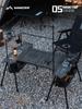 Mountain Fun Series 05 Expandable Tactical Camping Table: Portable, Folding, Storage-Ready, Aluminum Alloy.