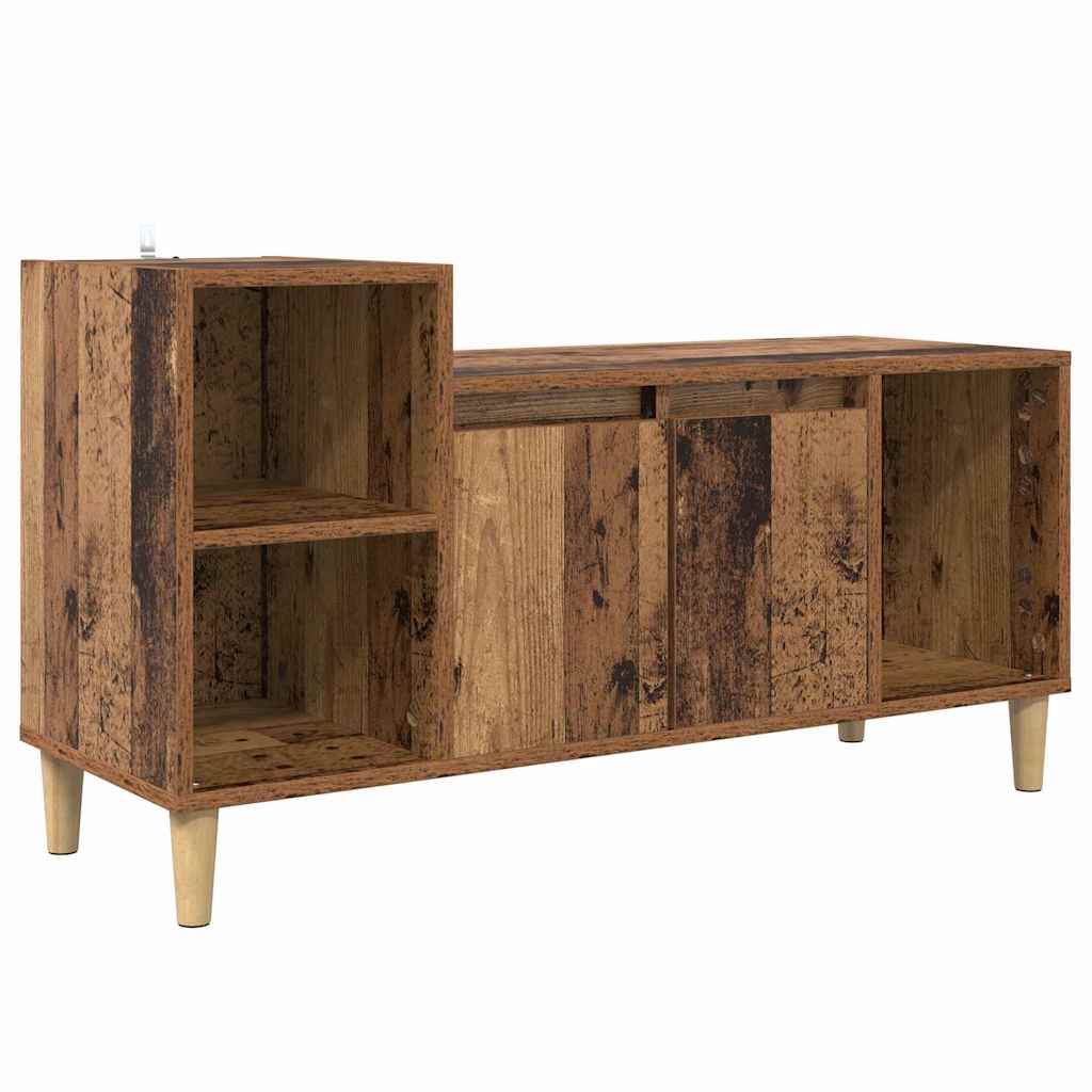 TV Cabinet 100 X 35 X 55 Cm Reclaimed Wood Engineered Wood