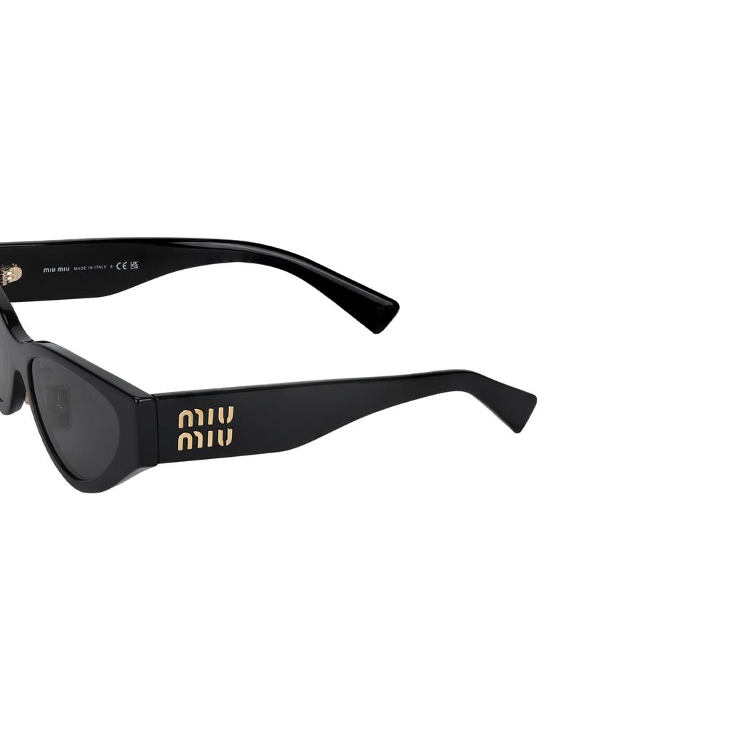 MIU MIU Cat Eye Sunglasses With Logo Women Sunglasses Black MU03ZS1AB5S0