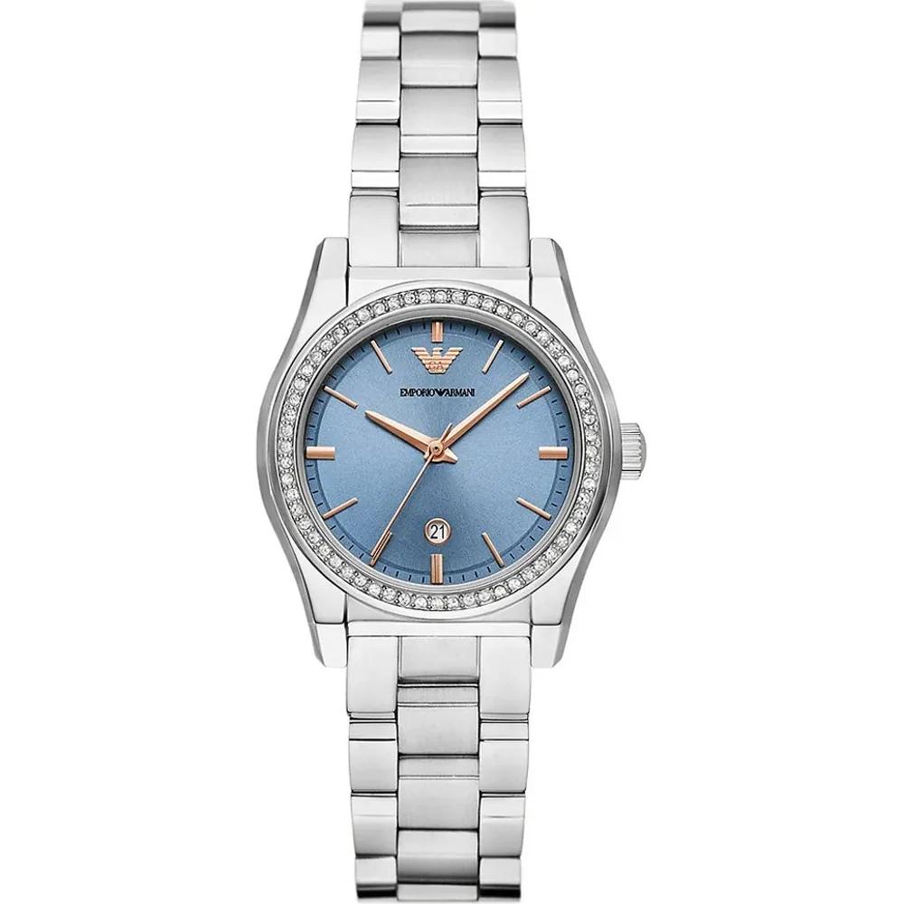 

Emporio Armani Federica Blue Silver Stainless Steel Ladies Quartz AR11593 синий