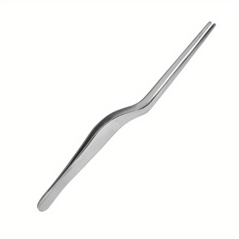 

Titanium molecular cooking special elbow tweezers, cold dish shaping tweezers, kitchen and restaurant pastry decoration tools 1pc