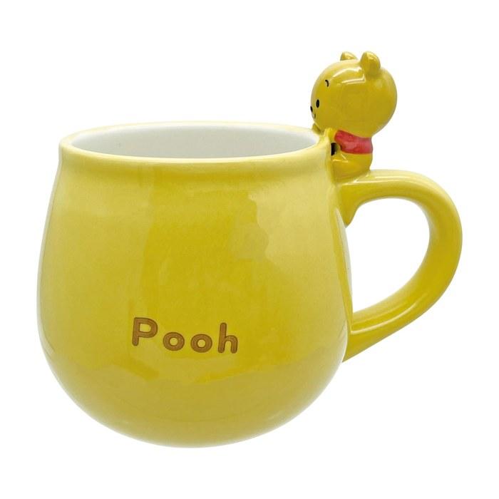 Disney “Winnie the Pooh” Yululun Figure Mug, 340ml, Yellow, san4532-6