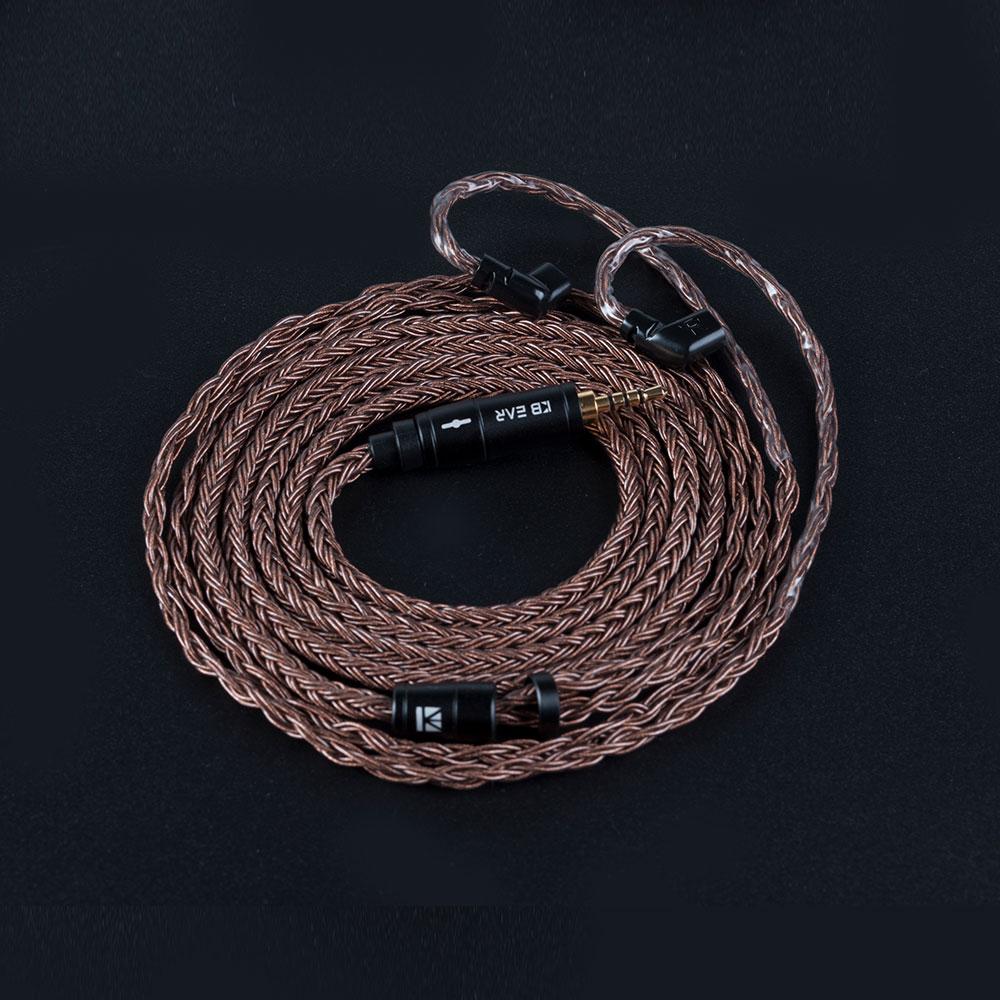 KBEAR 16 Core Upgraded Pure Copper Balanced Cable 2.5/3.5/4.4MM with MMCX/2PIN/QDC for BLON BL-01 BL-03 KBEAR KS2 KZ ZSX ASX EDX