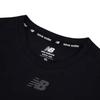 New Balance T Shirts Men's Black Crew Neck Moderate Straight Fit AMT31251-BKH