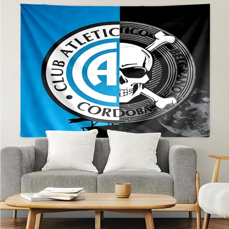 Atletico Belgrano Crest Tapestry Hanging for Bedroom,Livingroom, Playroom,Decor Art Room Wall Tapestry Holiday and Birthday Gifts