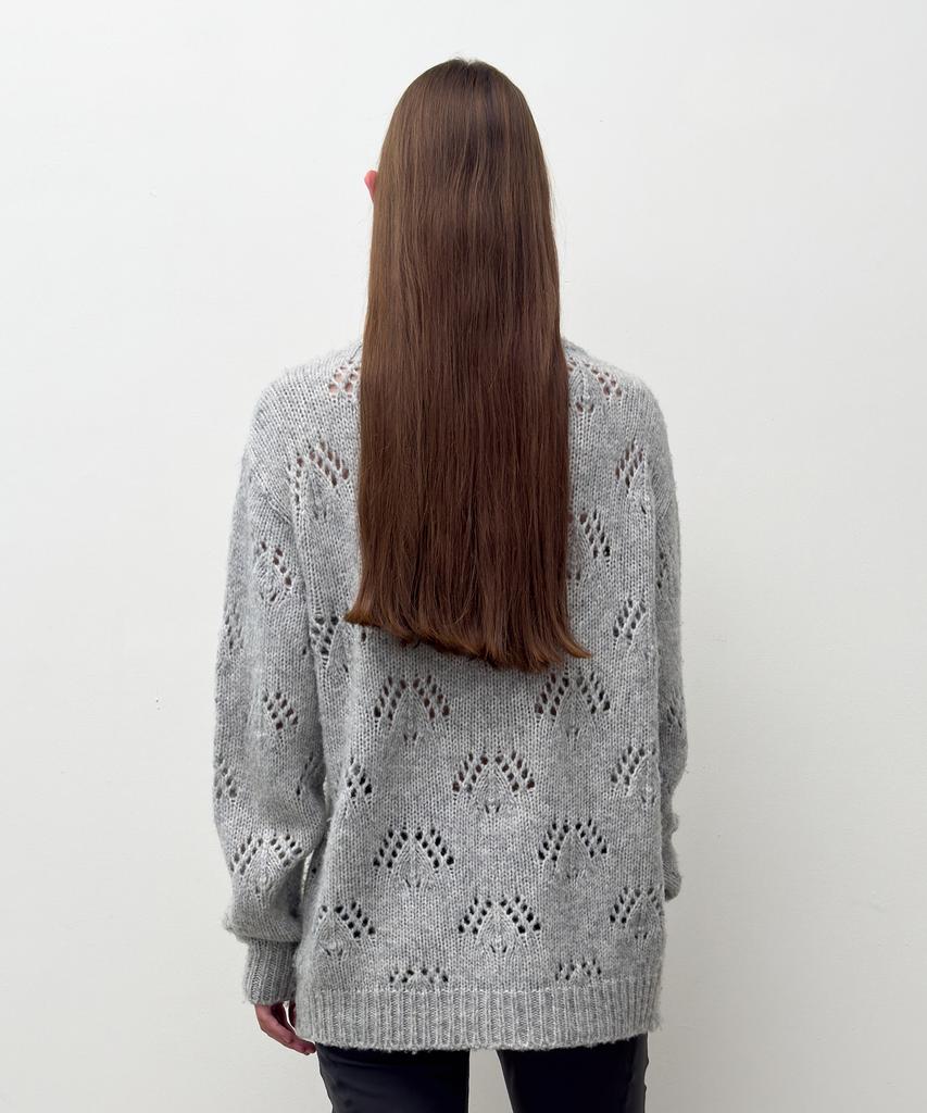 Daiaegeuneol Pointelle Over Knit (Grey)