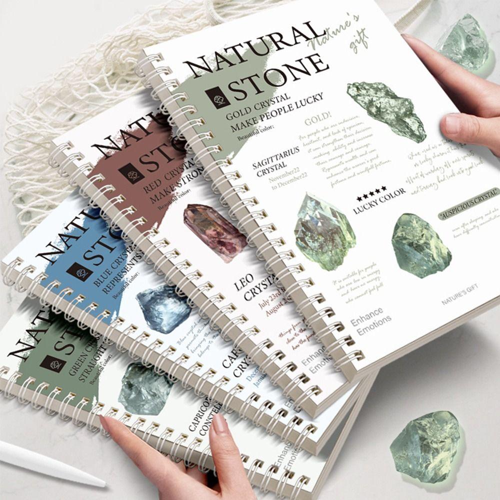 4pcs Retro Notebook A5 Journal Notebook Trendy Spiral Notebook  for Students