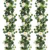 1pc Simulated Rattan Wisteria Eucalyptus Garland,Artificial Green Rattan,Suitable for Birthday Parties,Wedding,Holiday Gathering