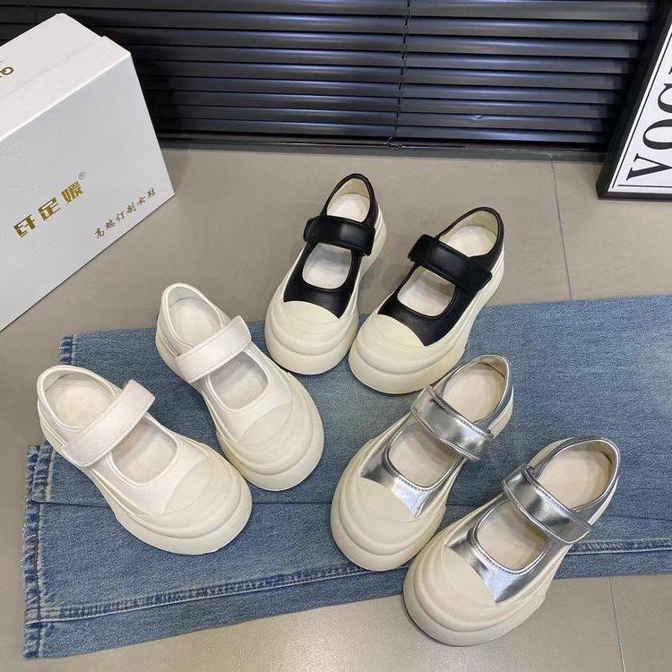 2025 Spring New Soft Girl Lolita Jk Japanese Single Shoes Platform Heightening Loafers Mary Jane Small Leather Shoes Women