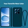With Lanyard Fashion Solid Colour Shockproof Protective Liquid Silicone Phone Case For Redmi 15 14 13 Pro Plus 5G/4G