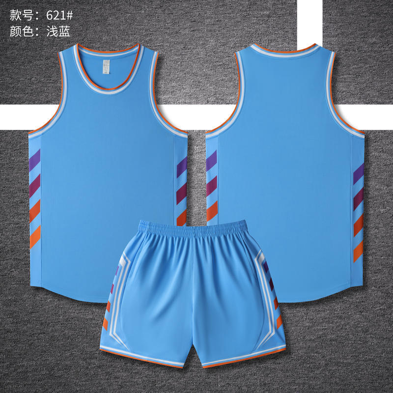 New American basketball jersey set Summer camp adult children's quick-drying jersey Game training basketball jersey