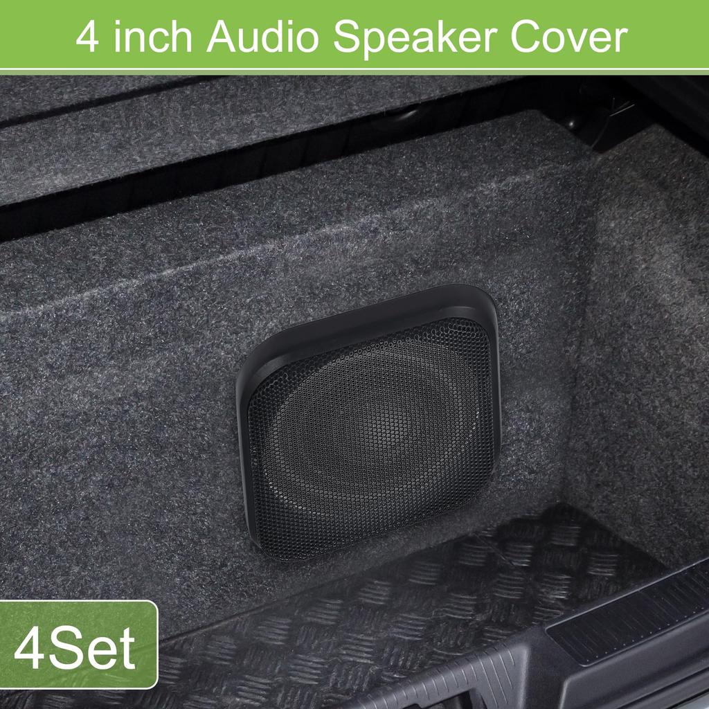 ACROPIX Universal 4" Car Speaker Grille Cover Mesh Square 4" Audio Speaker Subwoofer Guard