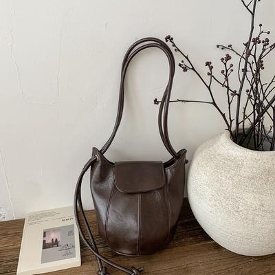 Eimer Tasche mit Kürbis Muster - High-End und Nischen Design, Einzel Schulter mit Unterarm Riemen Zubehör Tasche